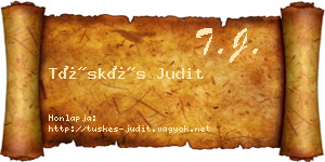 Tüskés Judit névjegykártya