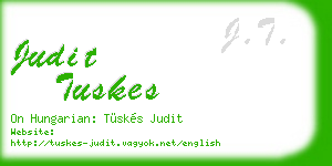 judit tuskes business card